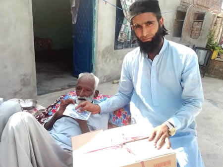 TSP's Welfare box is life saving support for a disabled grandpa and his sons family of 3 children